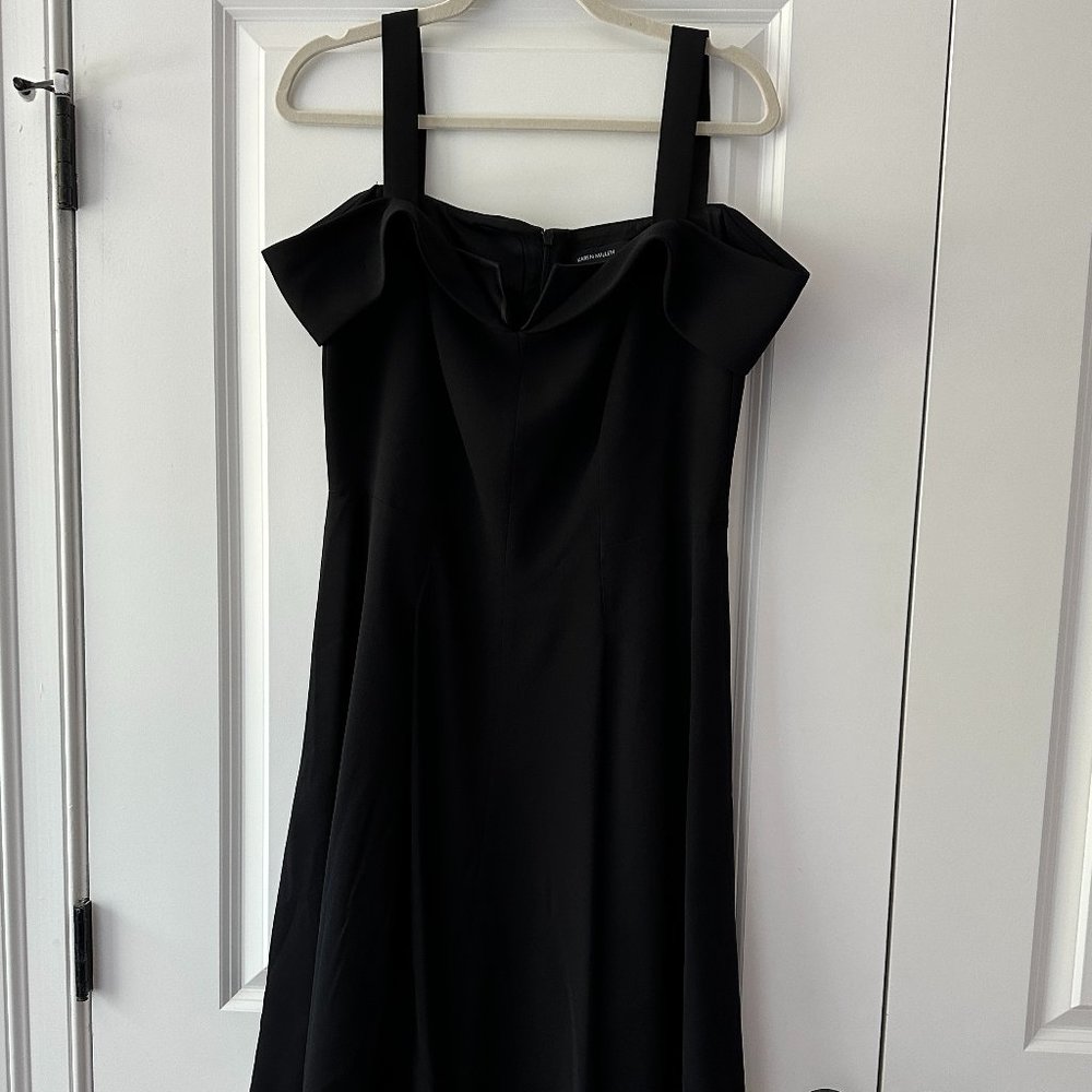 Karen Millen Black Sleeveless Cocktail Dress (size 10)